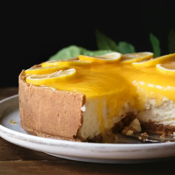 citronový cheesecake